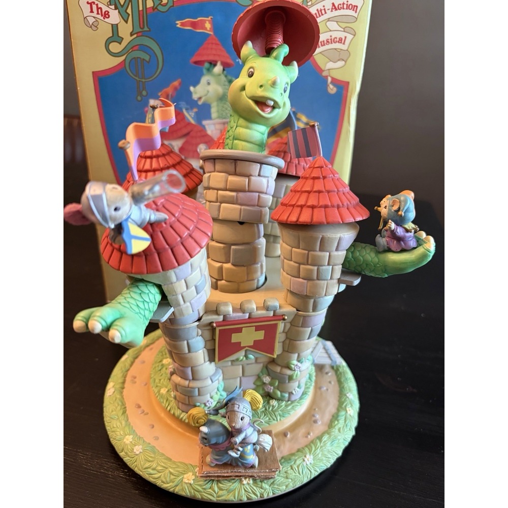 New Vintage Rare Enesco Puff The Magic Dragon Multi-Action Music Box 1991 572772